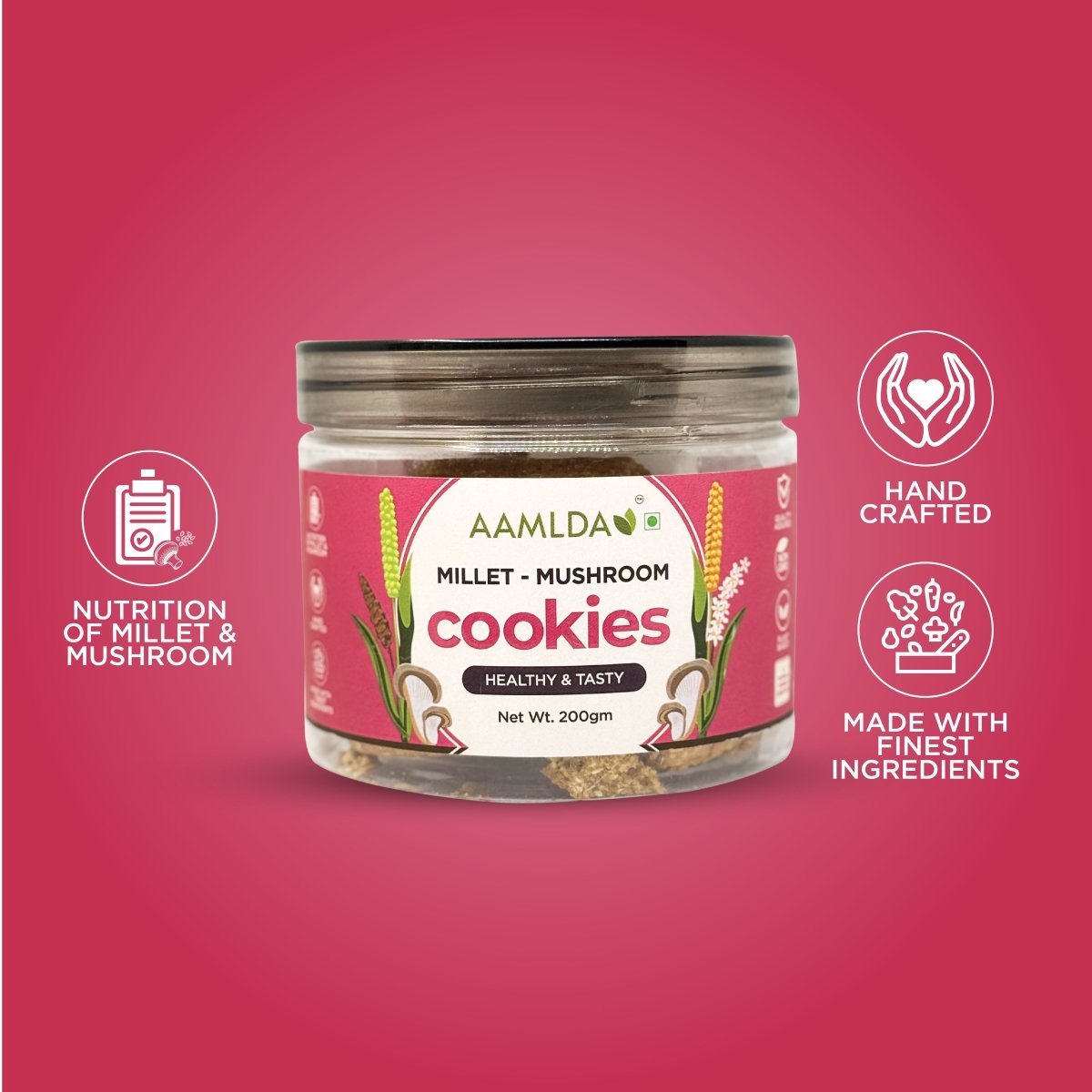 MILLET MUSHROOMS COOKIES - Aamlda