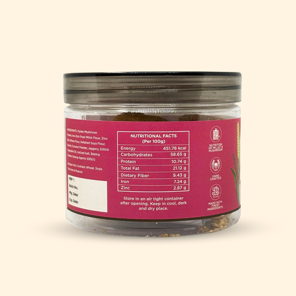 MILLET MUSHROOMS COOKIES - Aamlda