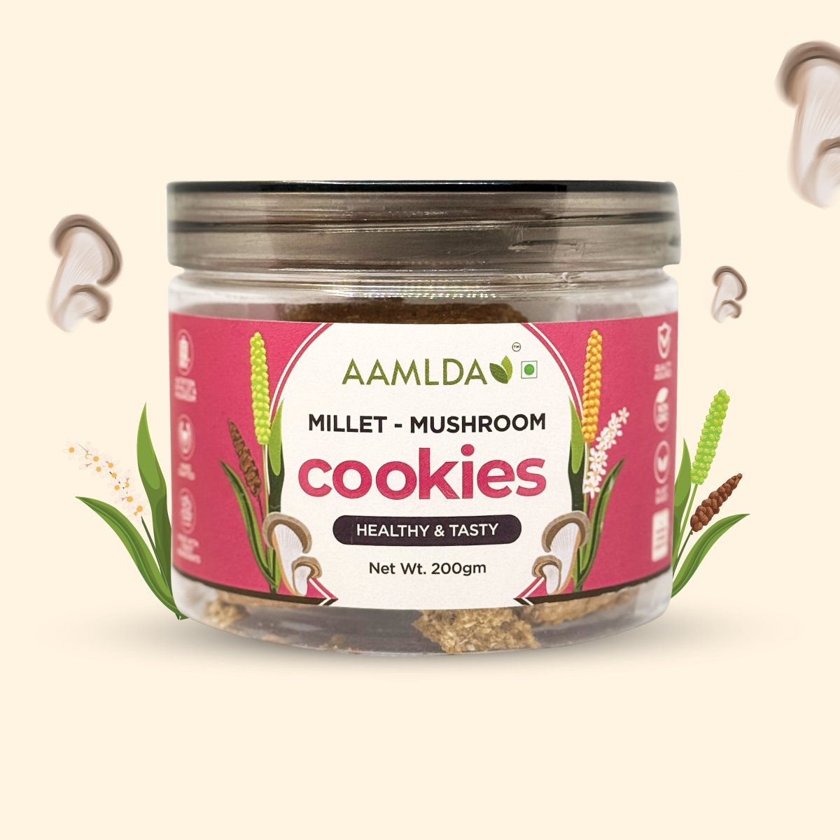 MILLET MUSHROOMS COOKIES - Aamlda