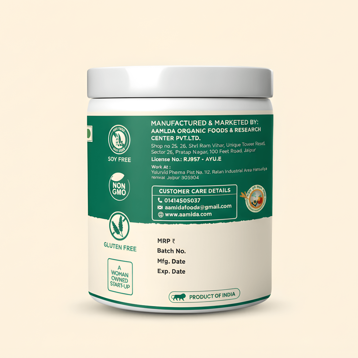 MORINGA POWDER - NUTRIENT DENSE POWDER FOR CLEAR SKIN - Aamlda