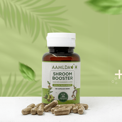 SHROOM BOOSTER - MADE WITH MUSHROOM & HERBS - Aamlda