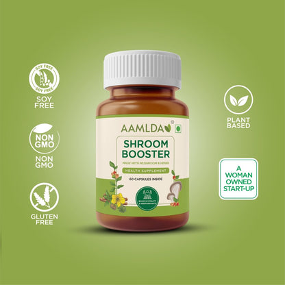 SHROOM BOOSTER - MADE WITH MUSHROOM & HERBS - Aamlda