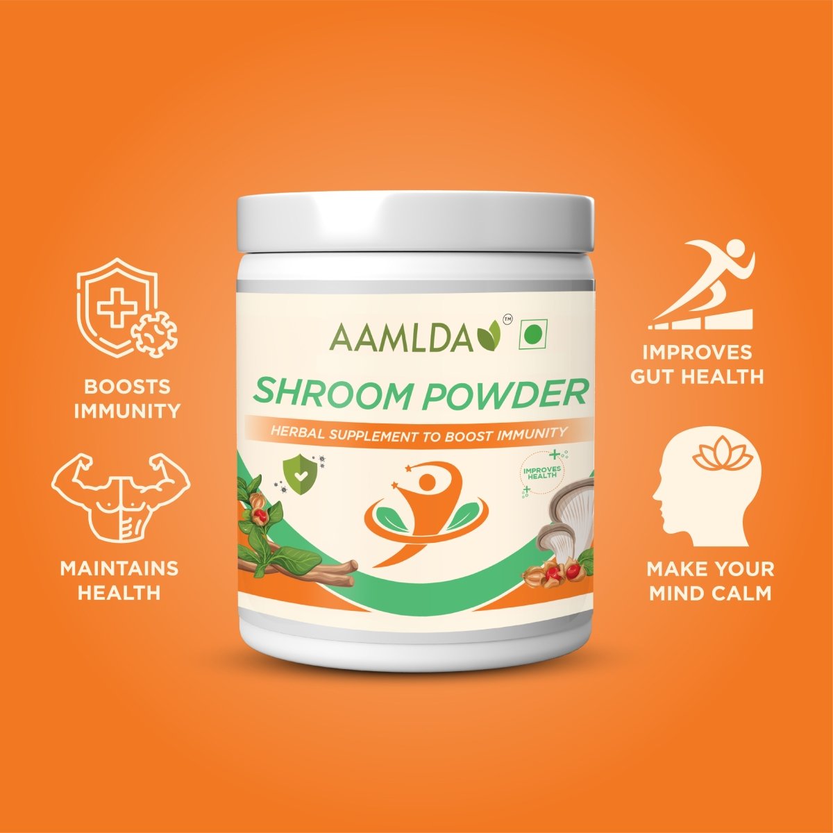 SHROOM POWDER - HERBAL SUPPLEMENT TO BOOST IMMUNITY - Aamlda